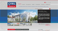 Desktop Screenshot of cyril-immobilier.fr