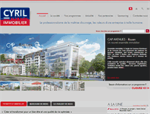 Tablet Screenshot of cyril-immobilier.fr